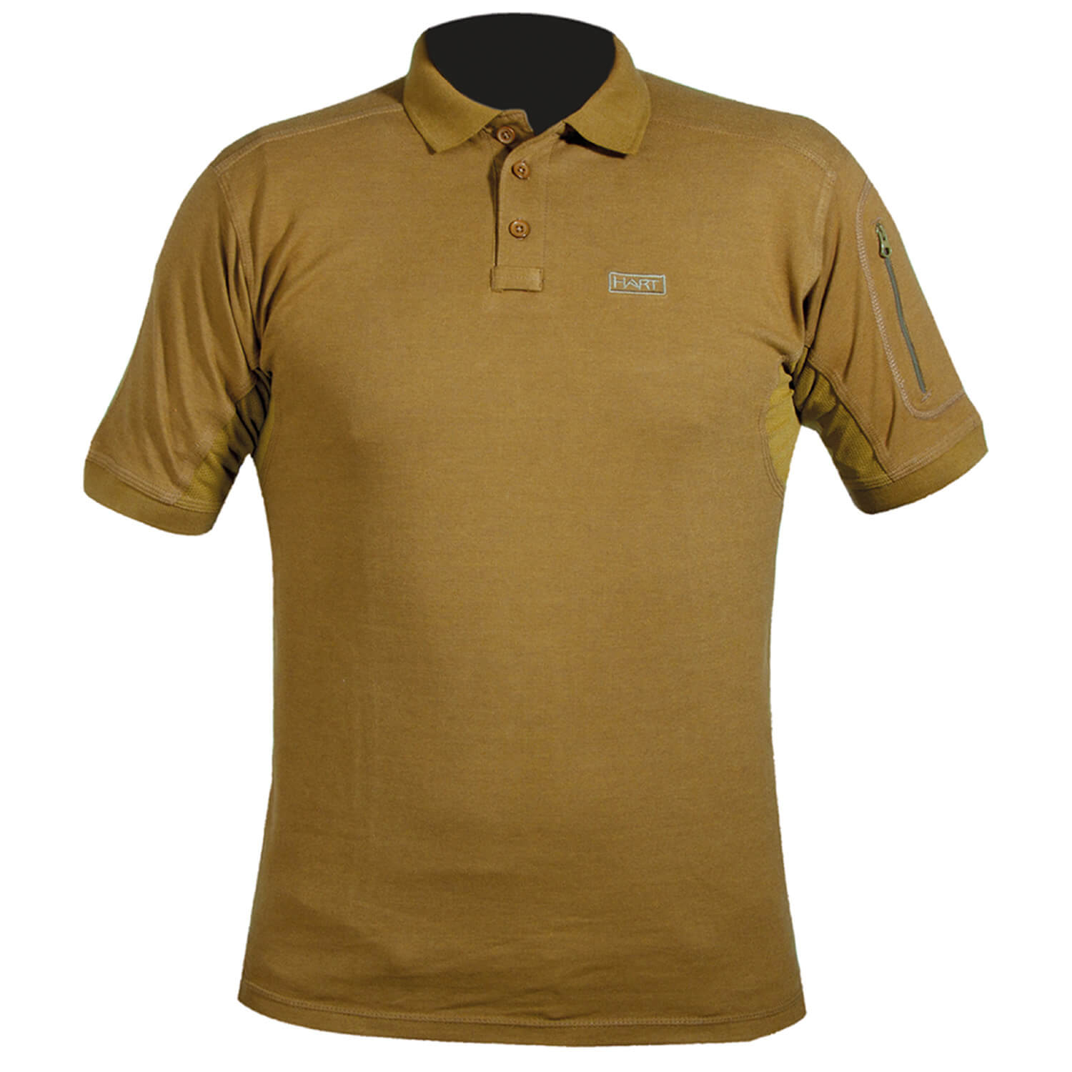  Hart Poloshirt Ivoor (bruin) - Jachtshirts