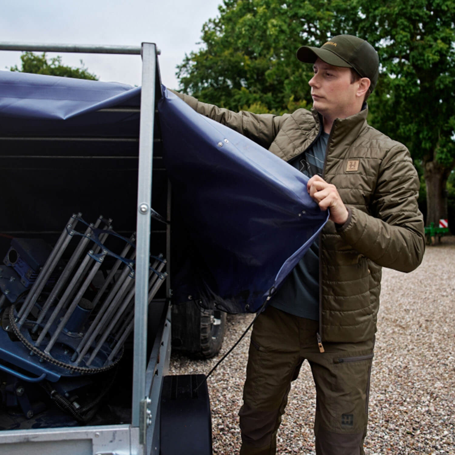  Härkila omkeerbare jas Kalix HSP (Wilgengroen/Zeeblauw)