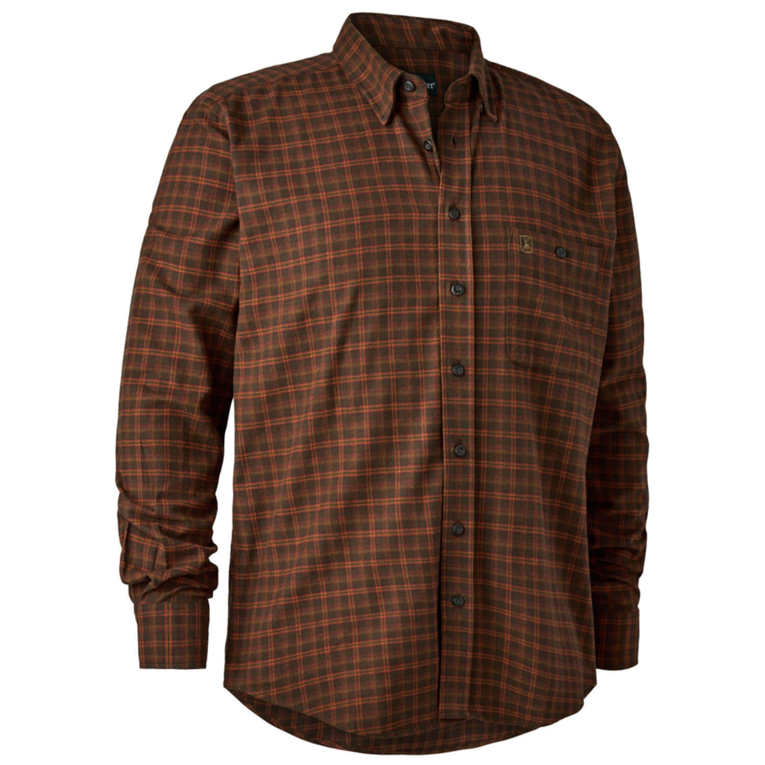 Deerhunter Victor jachthemd (Bruin Ruitje) - Overhemden