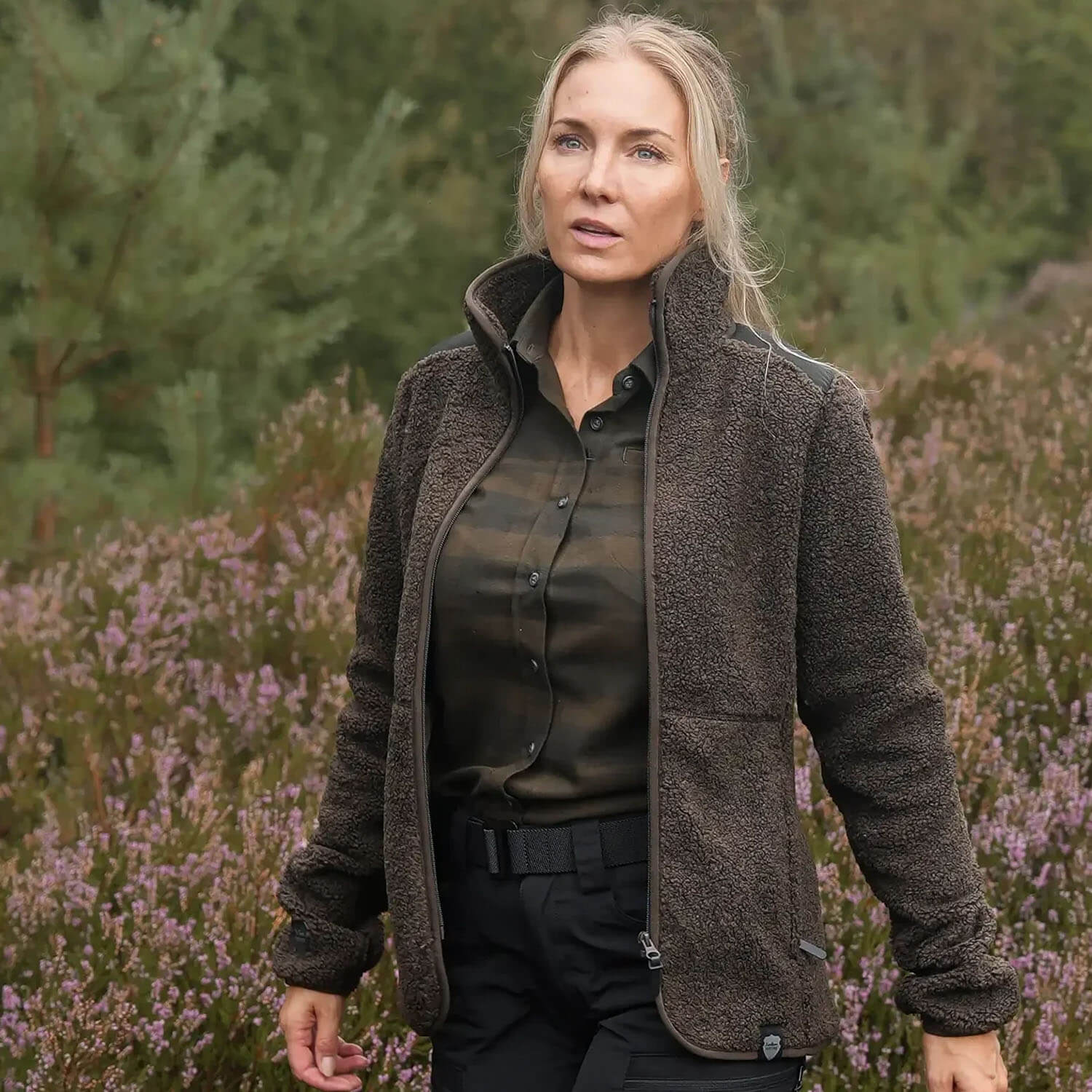  Northern Hunting Faserpelz jas Gudrun (Donkergroen)