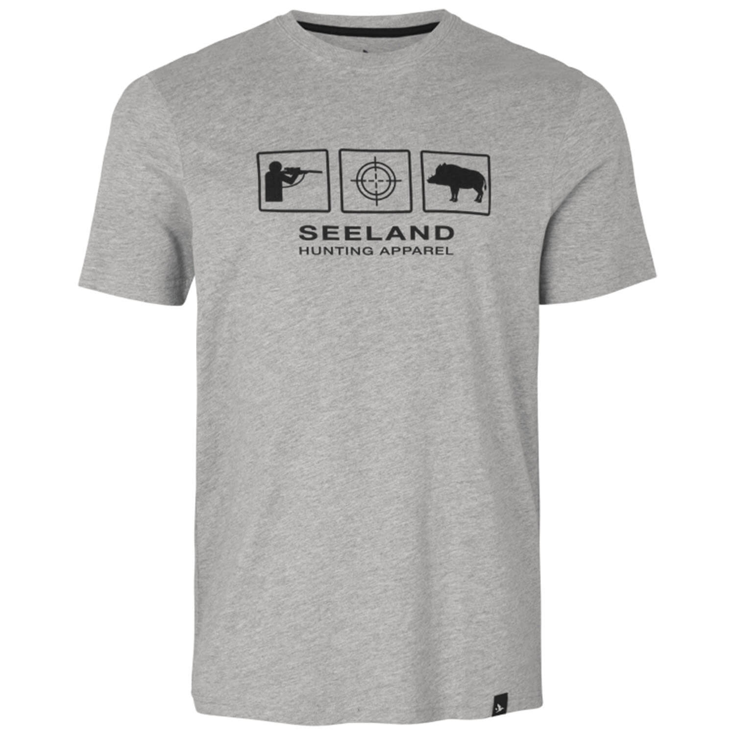  Seeland T-shirt Lanner (Donkergrijs gemêleerd) - Jachtshirts