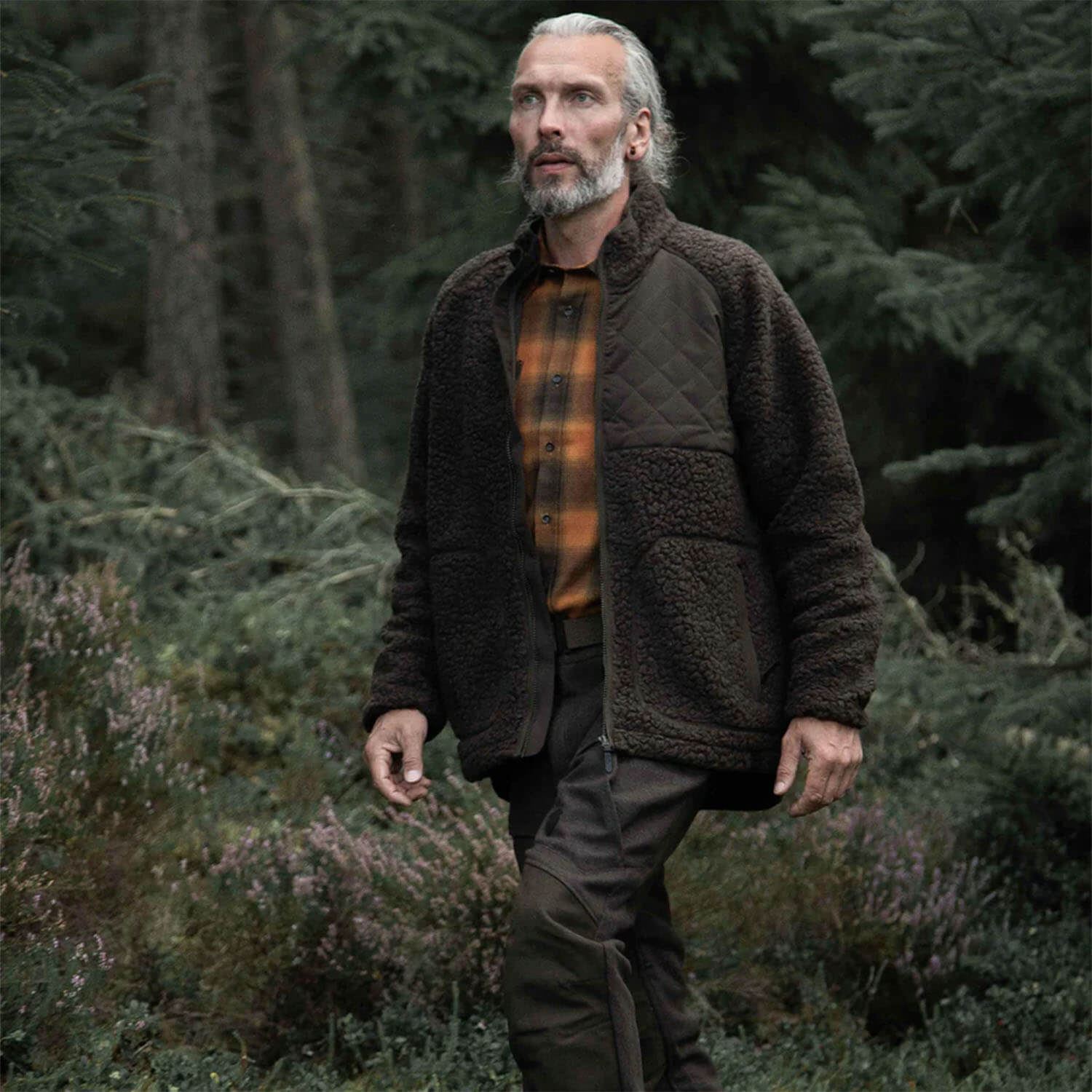  Northern Hunting Faserpelz jas Halfdan (Donkergroen)