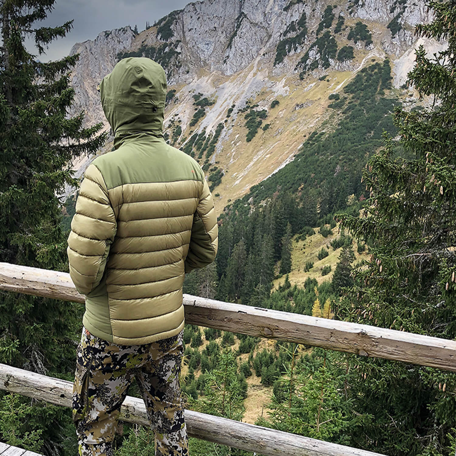  Blaser HunTec Observer donsjack (olijf)