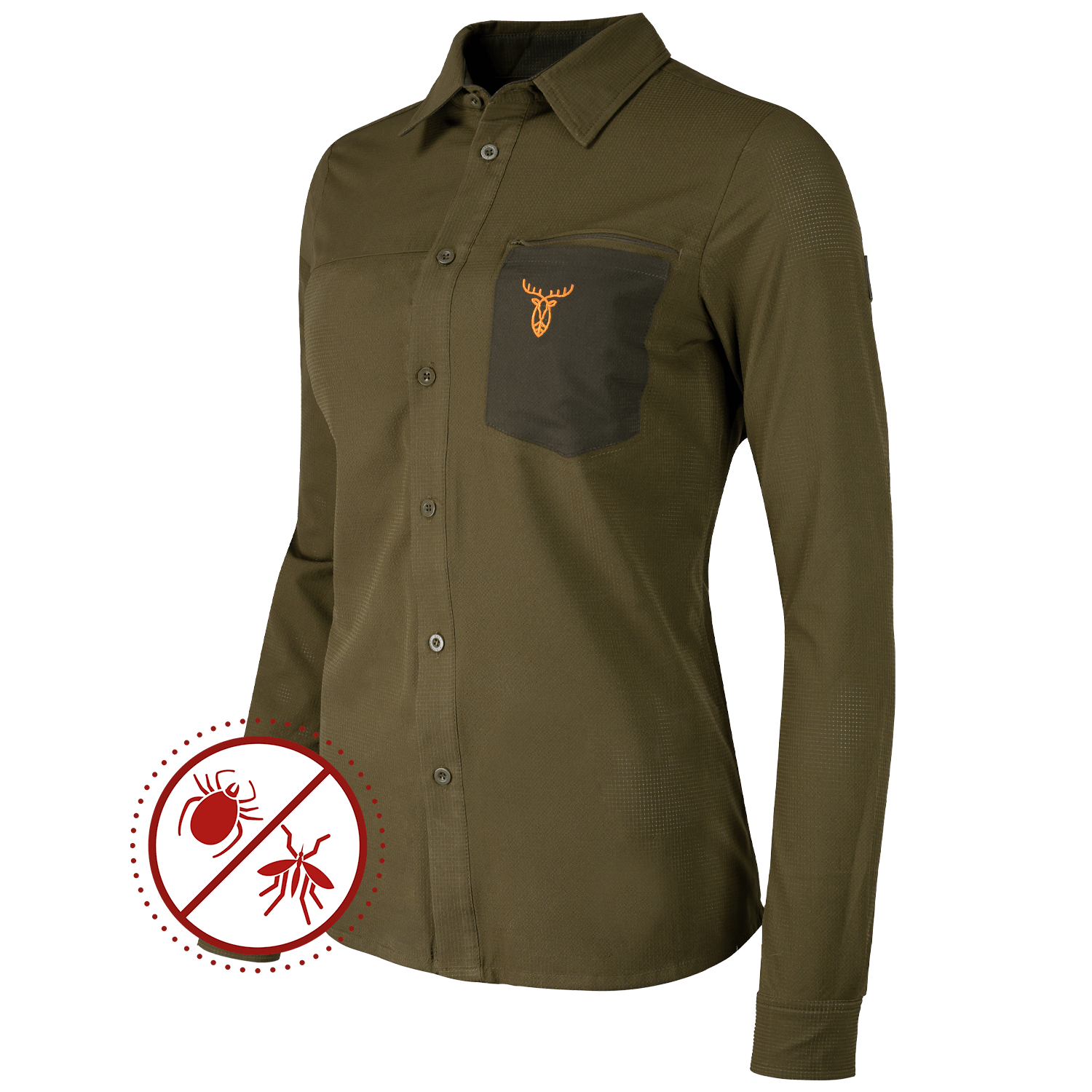 Pirscher Gear Tanatex Dames Jachtblouse - Jachtkleding Dames