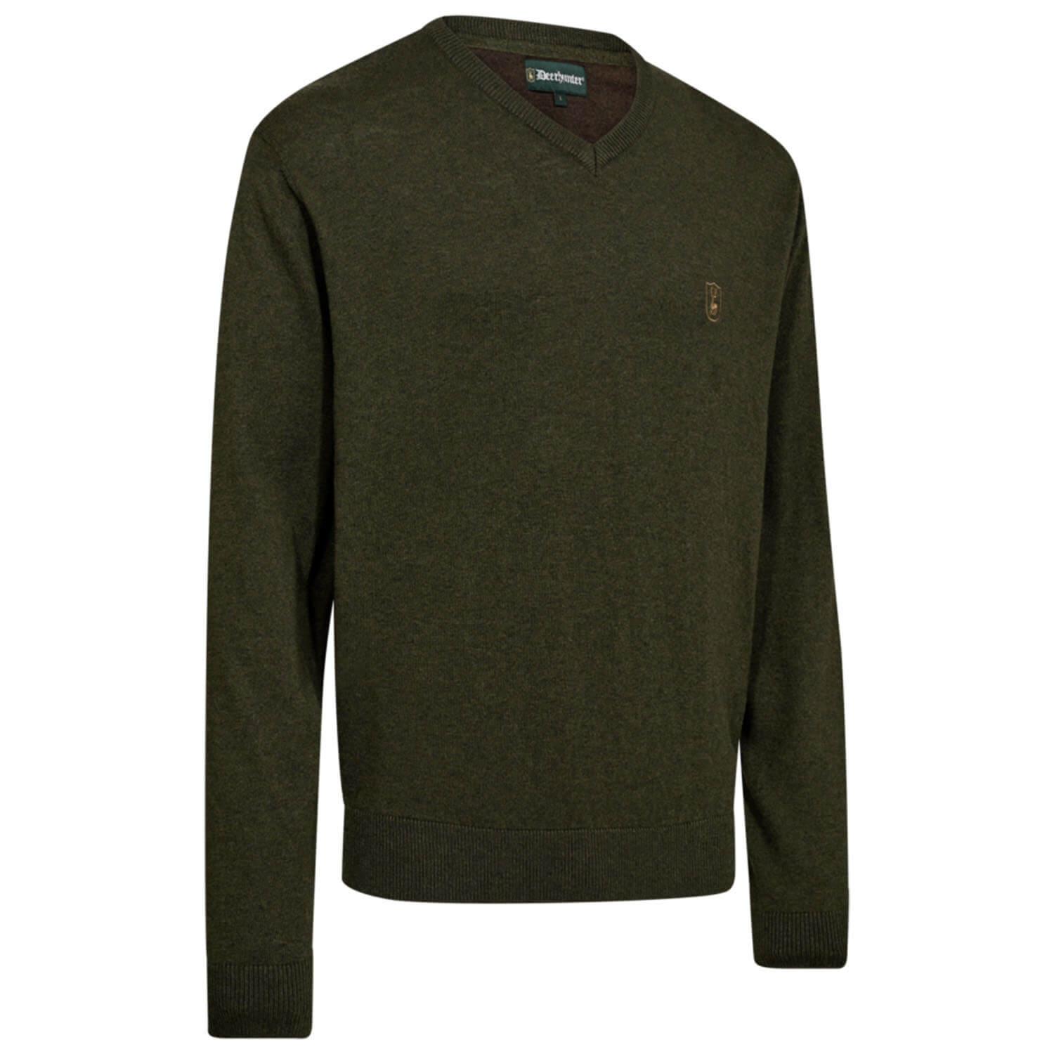  Deerhunter Harrington gebreide trui met V-hals (groen)