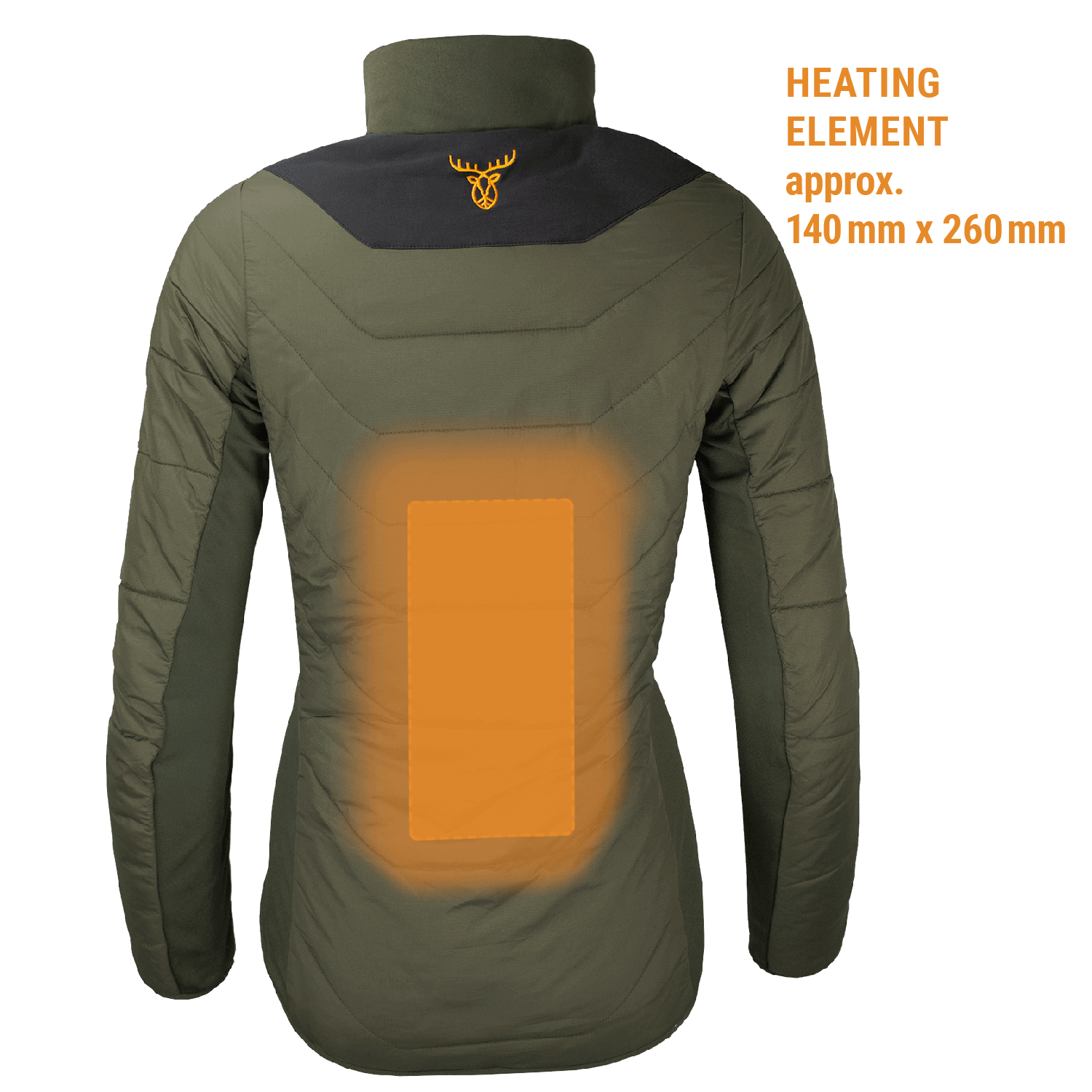  Pirscher Gear Dames verwarmde jas