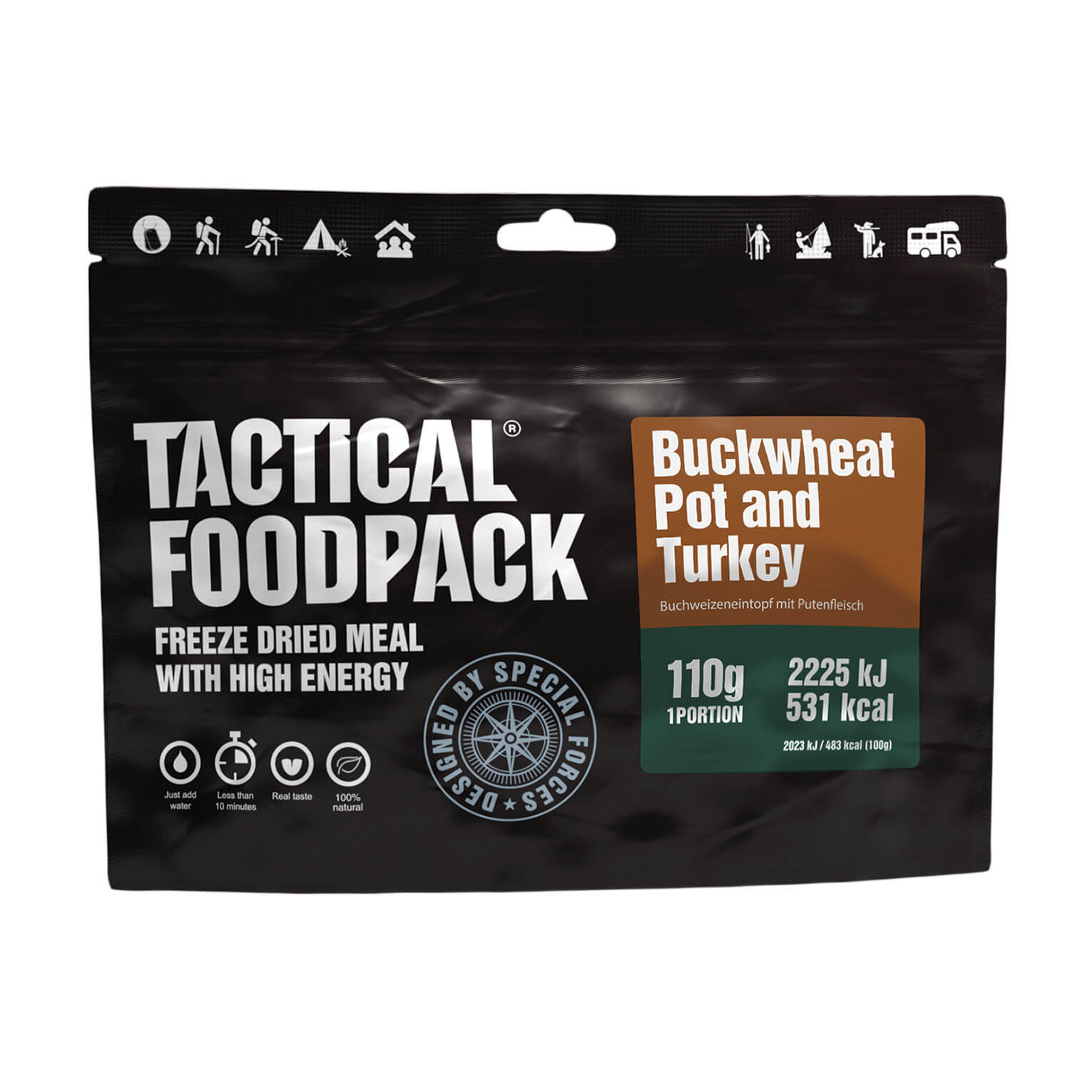 Tactical Foodpack Boekweitpot en Kalkoen