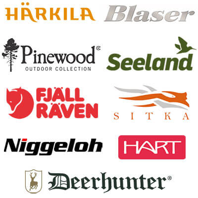 Die bekanntesten Jagdmarken Jagdmarken Härkila Blaser Pinewood Seeland Fjällräven Sitka Gear Niggeloh Hart Deerhunter