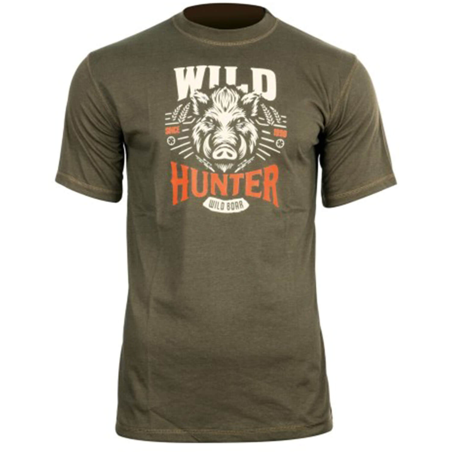  Hart T-shirt Gemalen Wild (Oliva Oscuro) - Jachtshirts