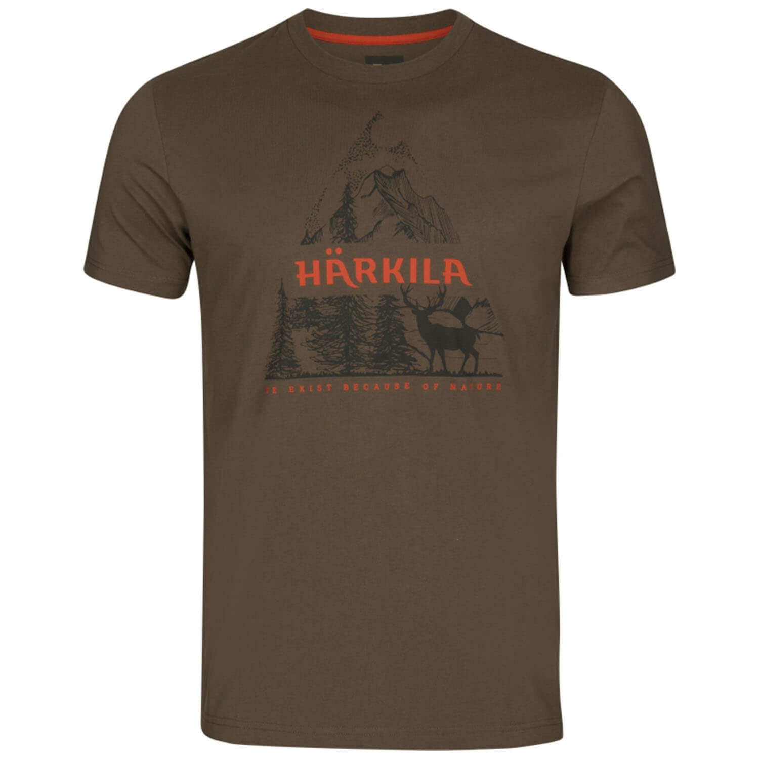  Härkila Natuur T-shirt (Leisteen Zwart) - Jachtshirts