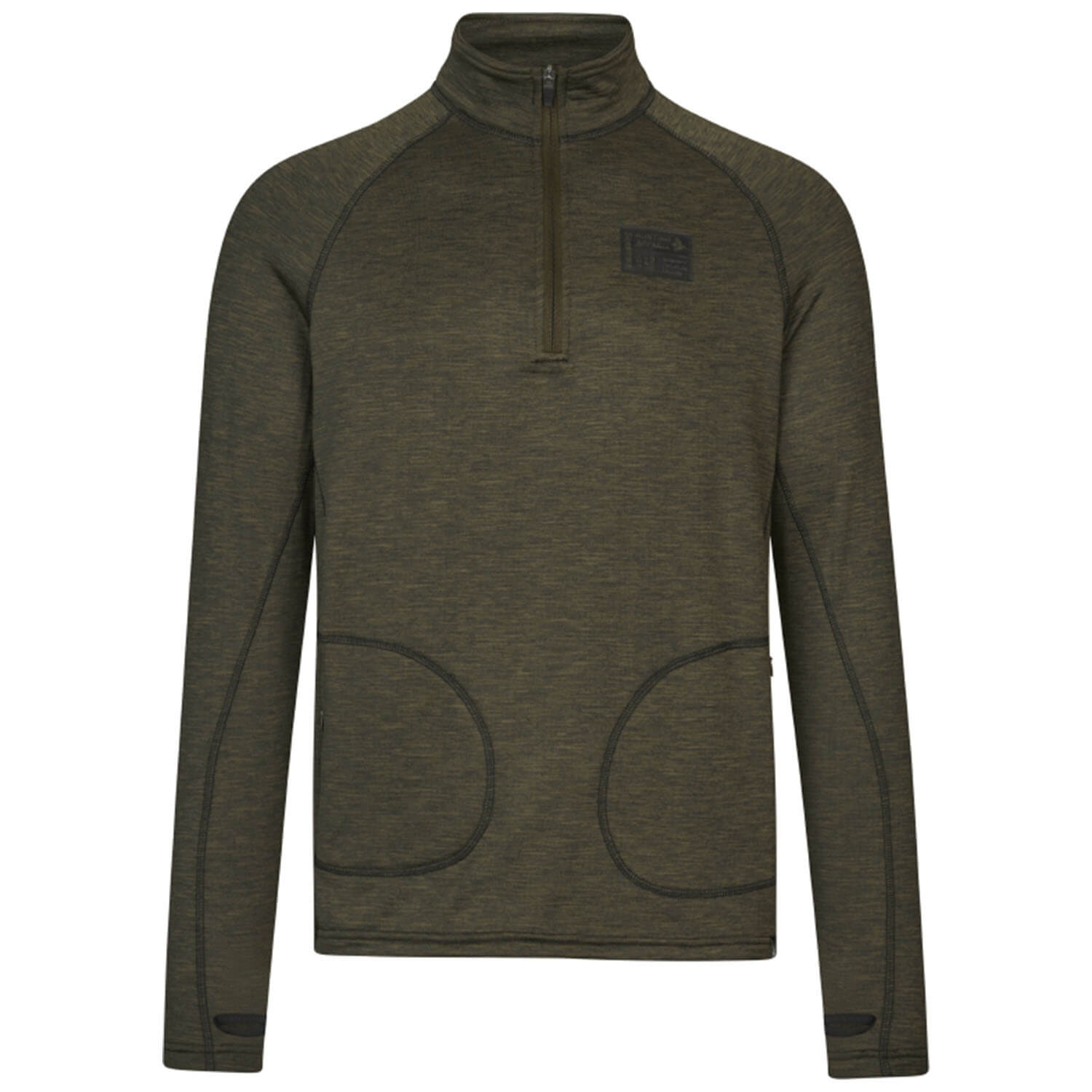  Seeland Half-Zip Peak (Dennengroen gemêleerd) - Jachttruien