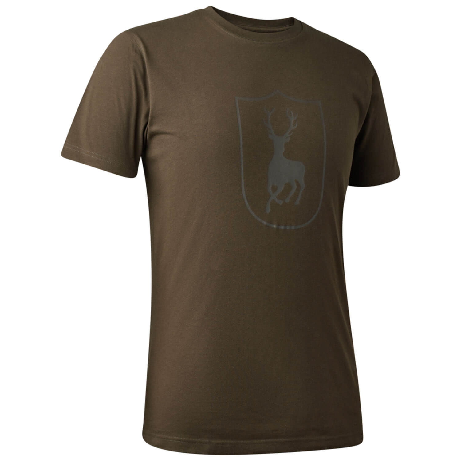  Deerhunter T-shirt Logo Hert (Gevallen blad) - Jachtshirts