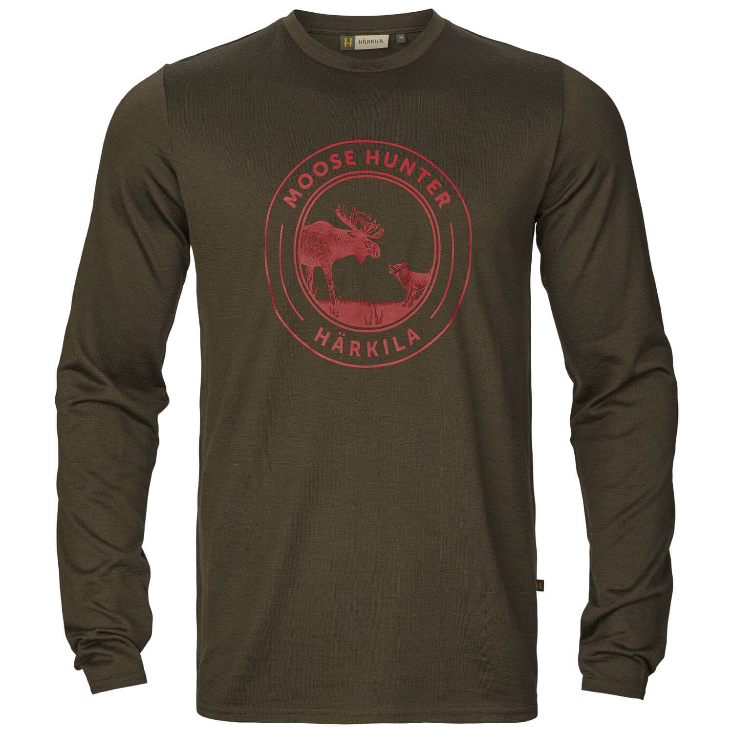  Härkila Wild shirt met lange mouwen (Willow Green Moose) - Jachtshirts