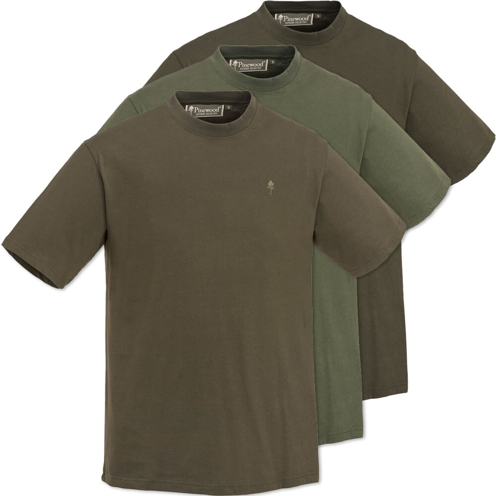  Pinewood 3-pack T-shirt - Jachtshirts