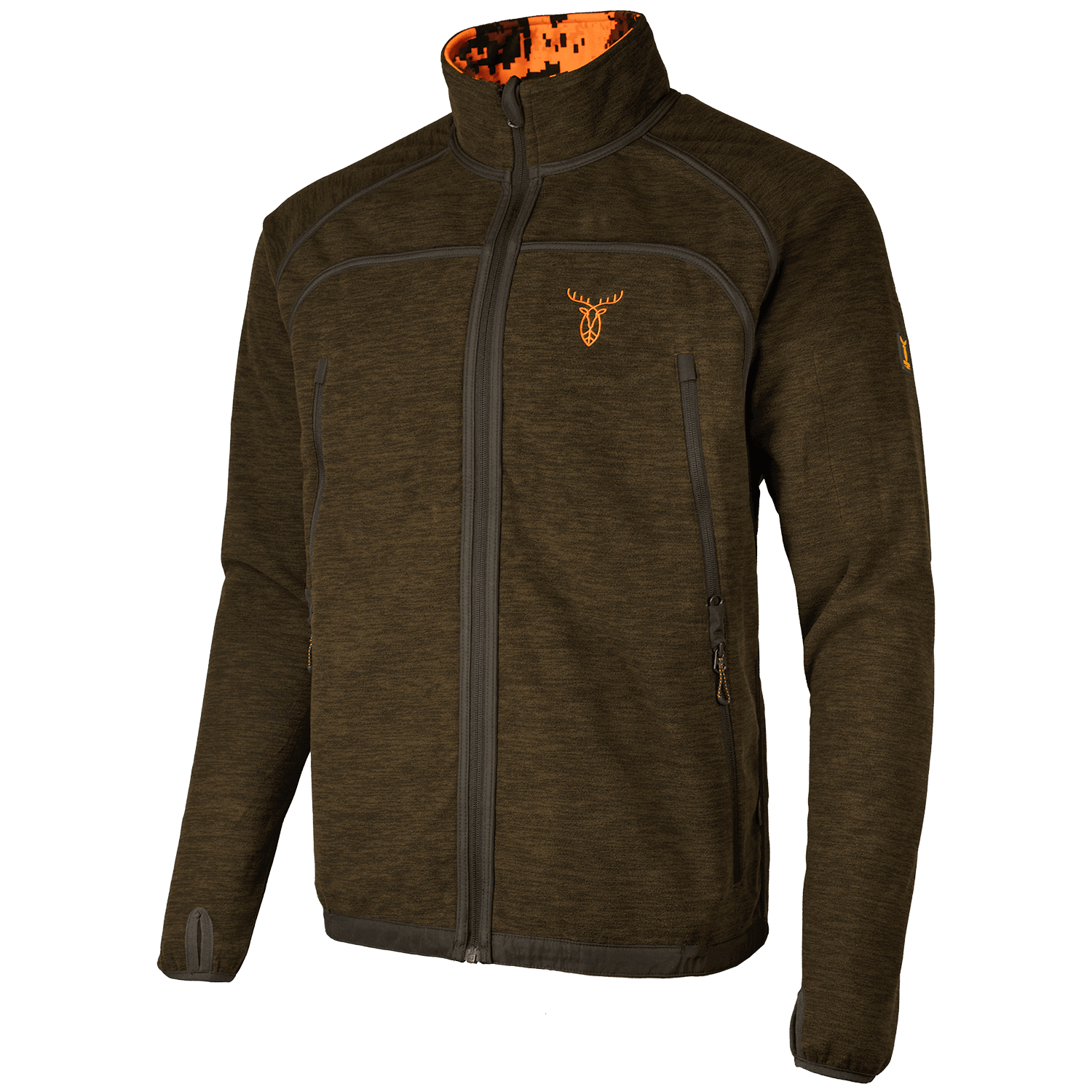 Pirscher Gear Omkeerbare Fleecejas (Blaze/Bruin)