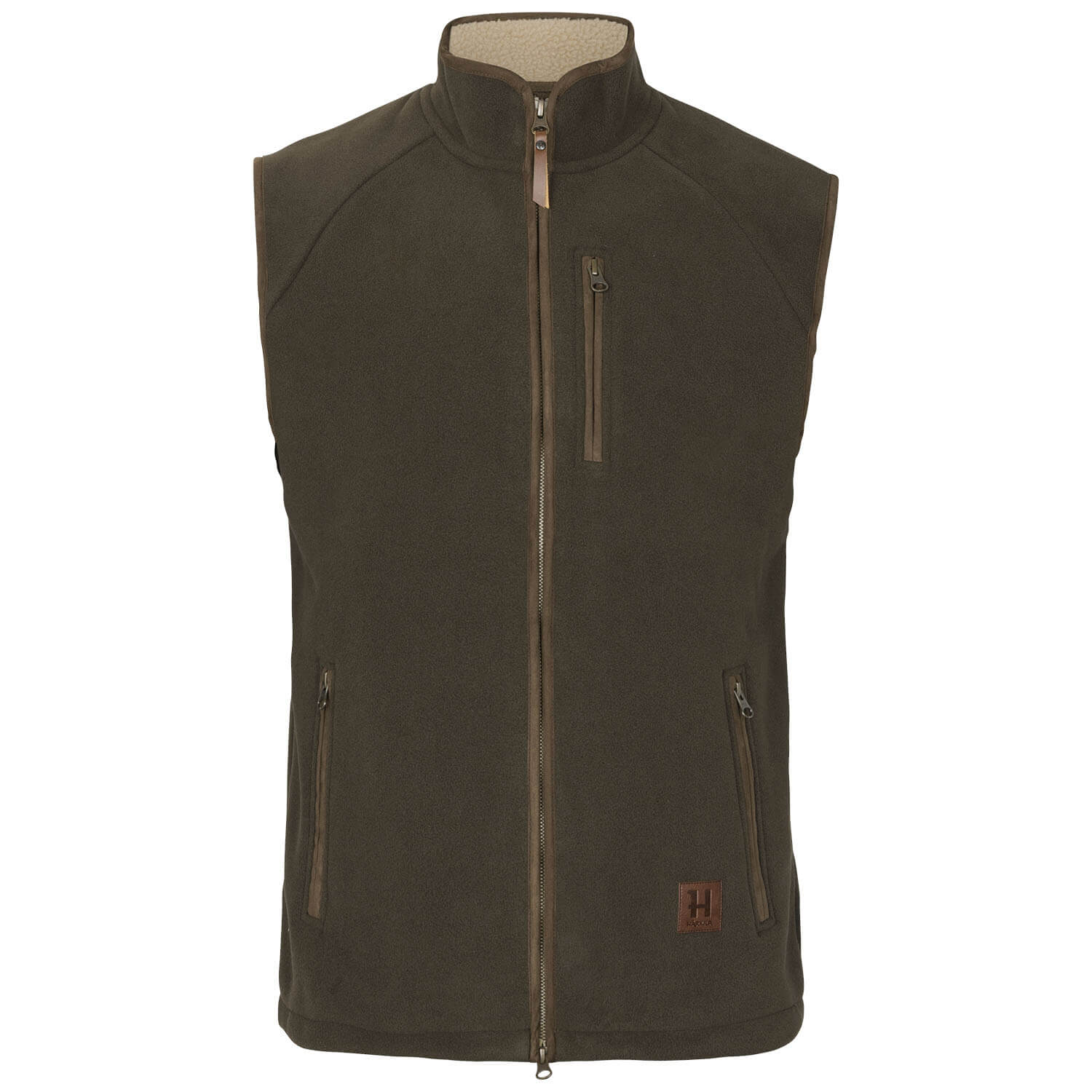  Härkila Sandhem Sherpa fleece vest (Wilgengroen) - Jachtvesten