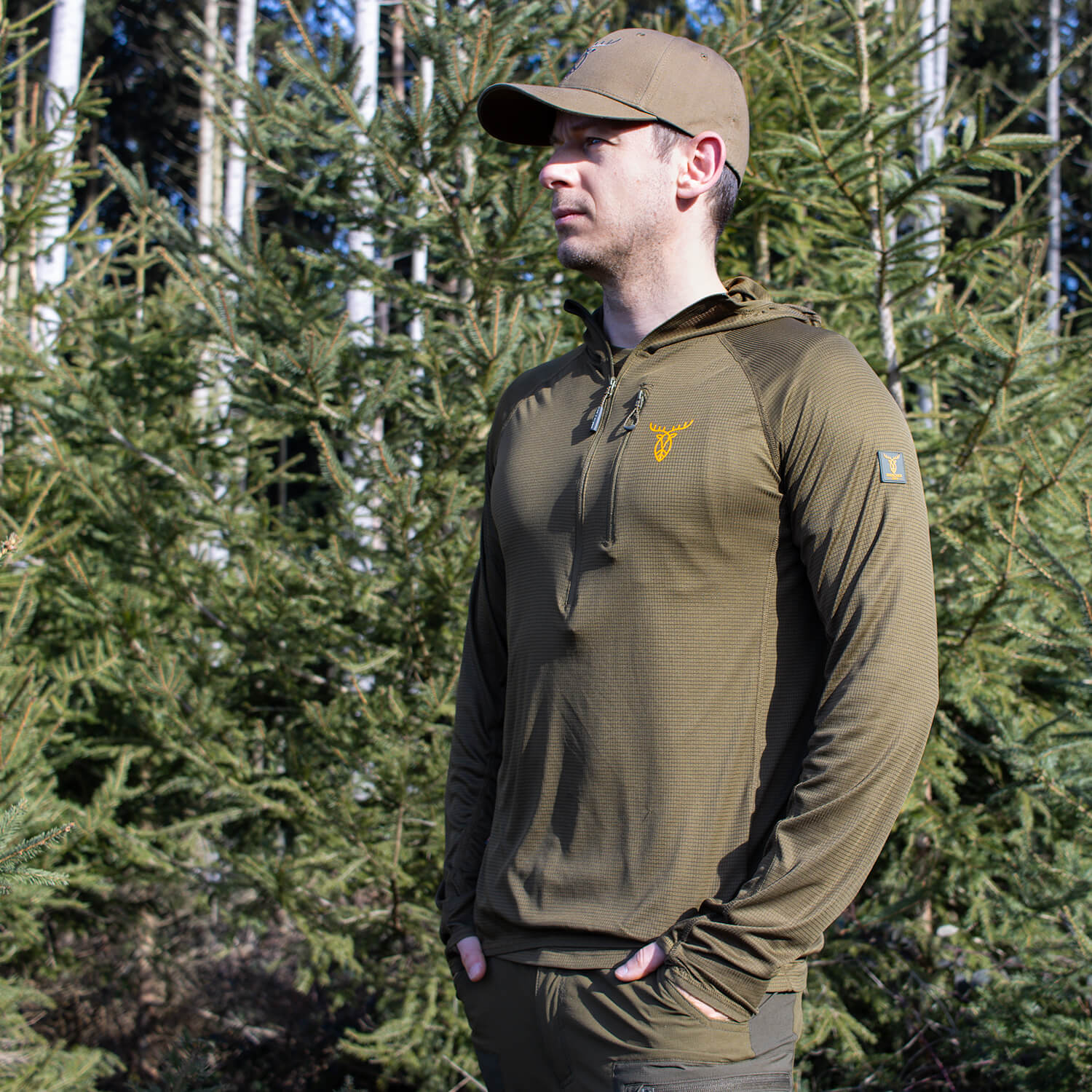  Pirscher Gear Ultralight Tanatex capuchonshirt