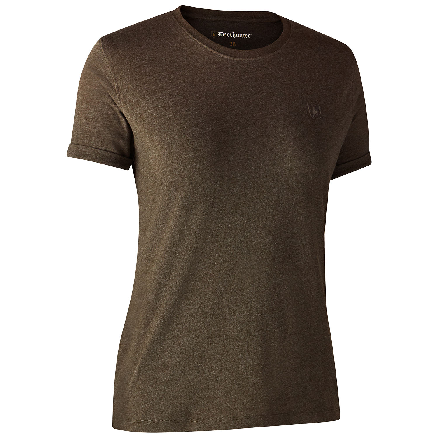 Deerhunter Damen T-Shirt Basic 2er-Pack (Grün/Braun)