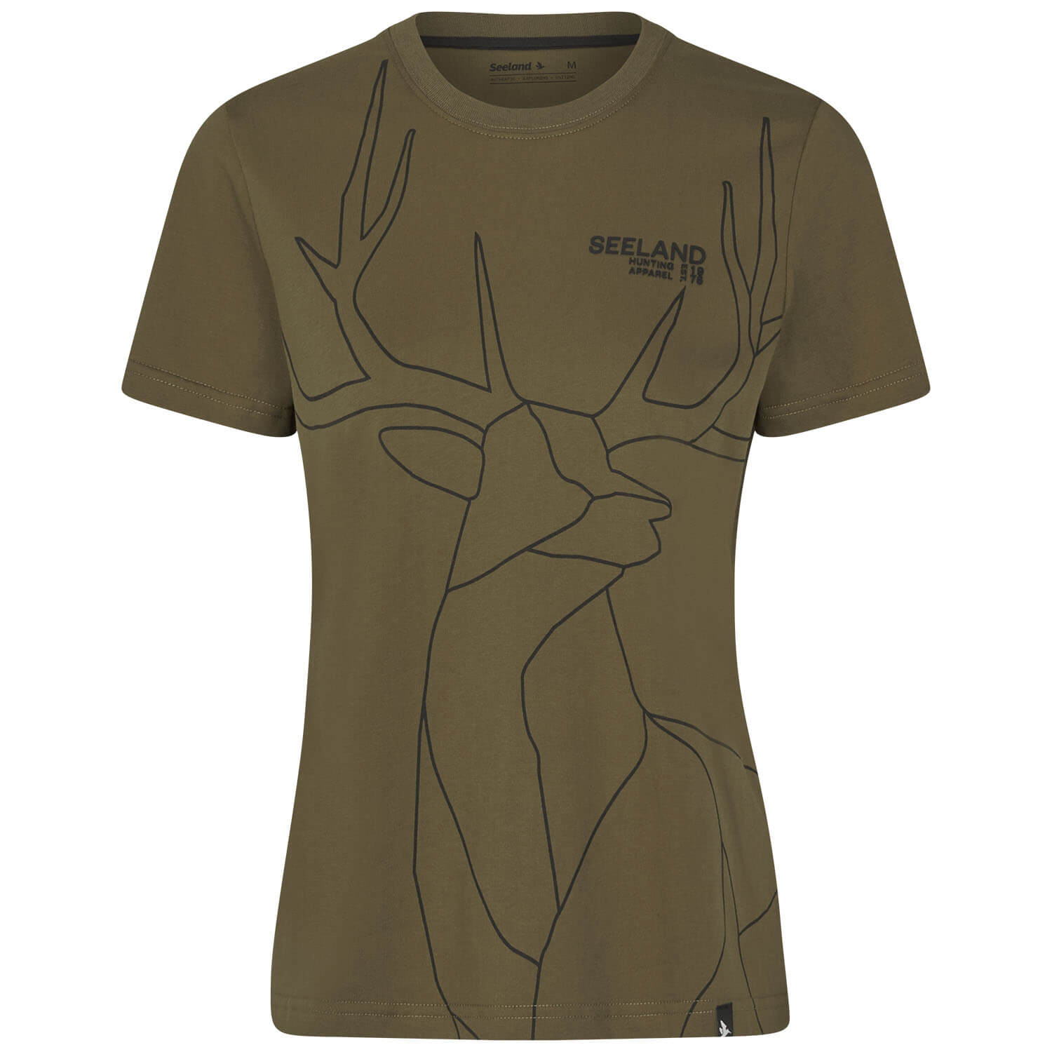  Seeland Dames T-shirt Herten On Line (Militair Olijf)