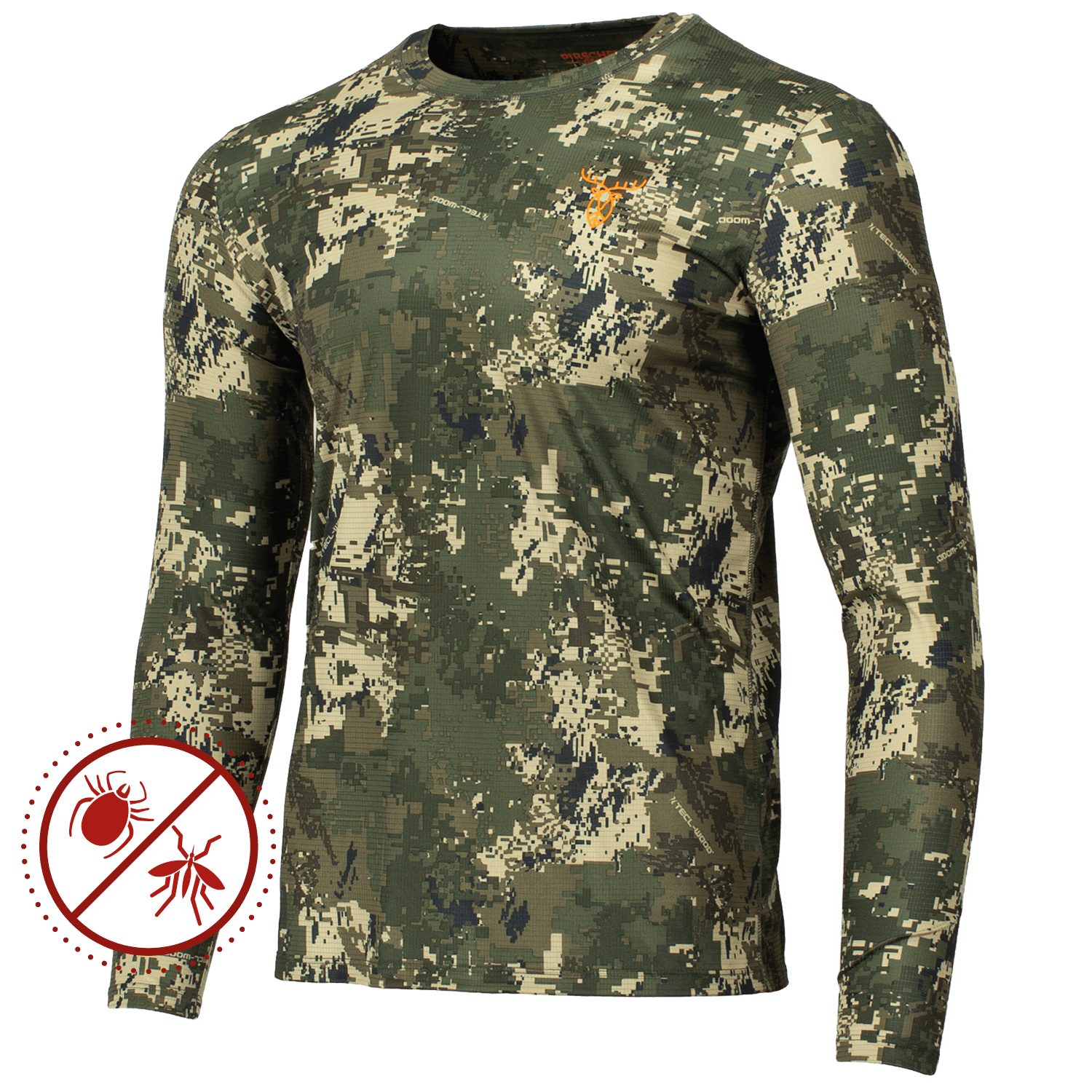  Pirscher Gear Ultralicht Tanatex LS Shirt (Optimax) - Camouflage Kleding