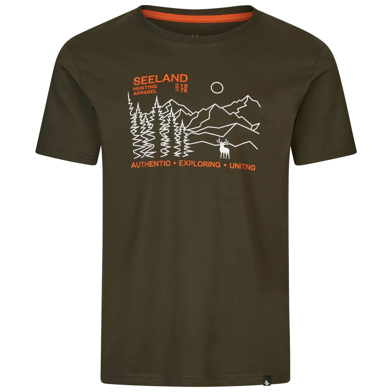  Seeland Landschap T-shirt (Dennengroen) - Jachtshirts
