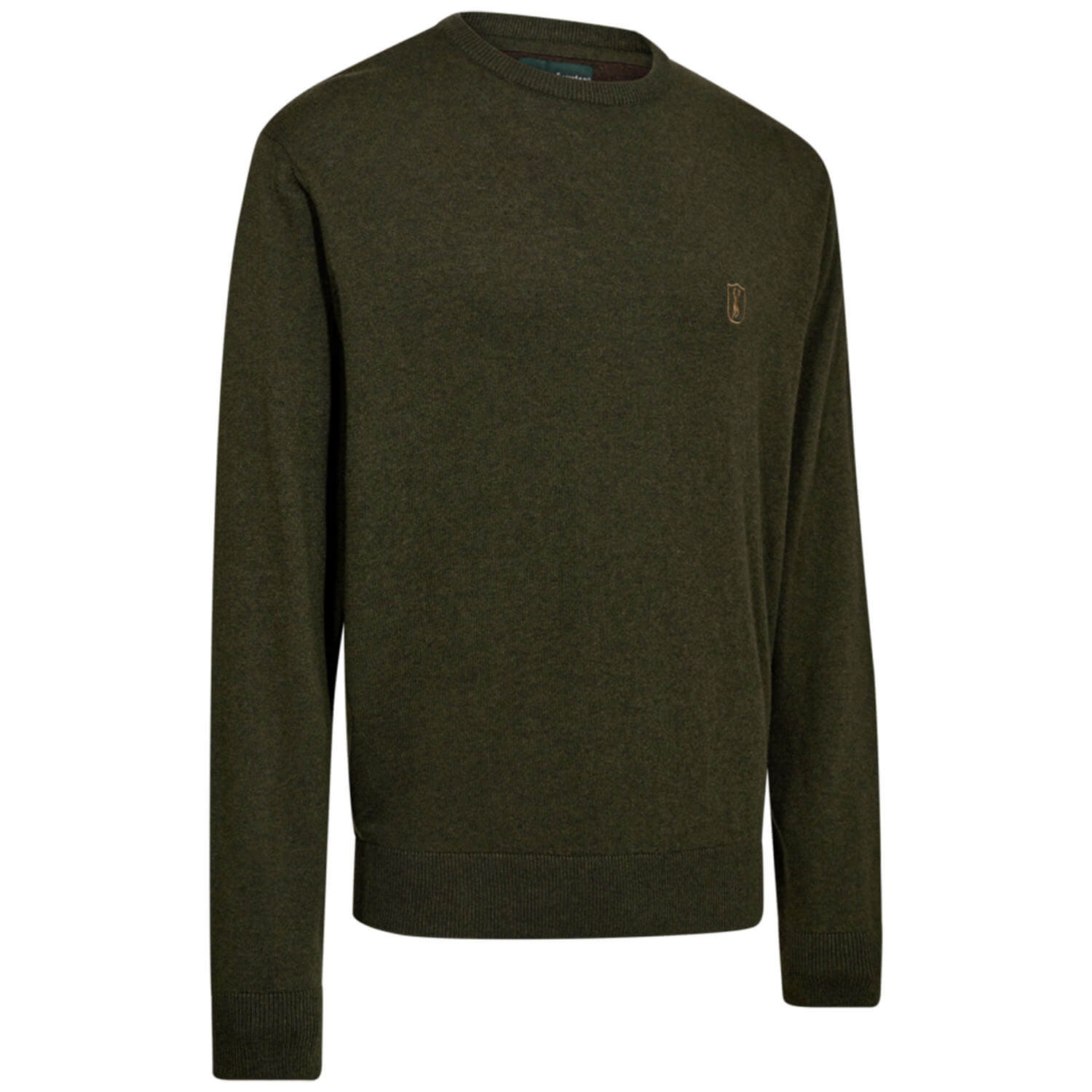  Deerhunter Trui Harrington met ronde hals (groen) - Jachttruien