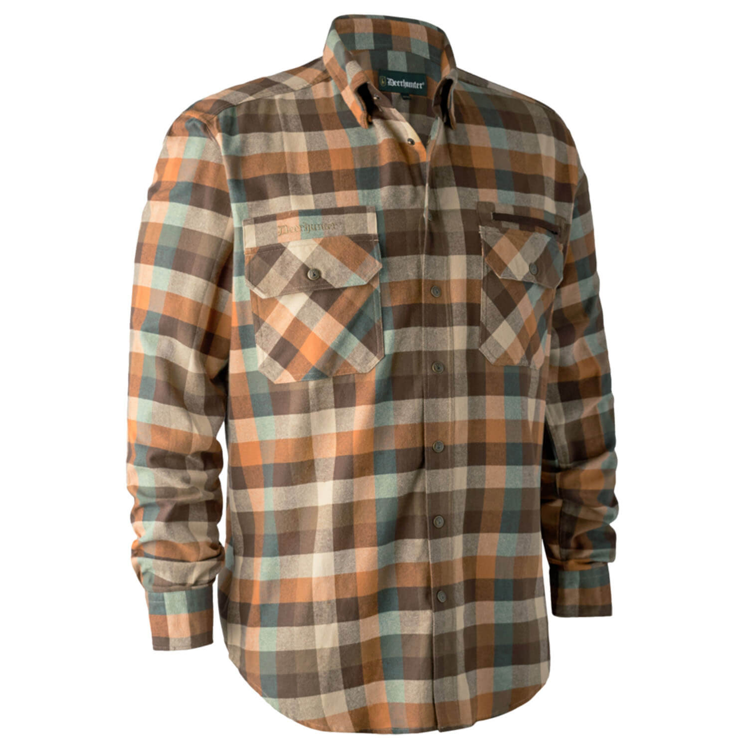  Deerhunter Jachthemd James (Bruin Ruitje) - Overhemden