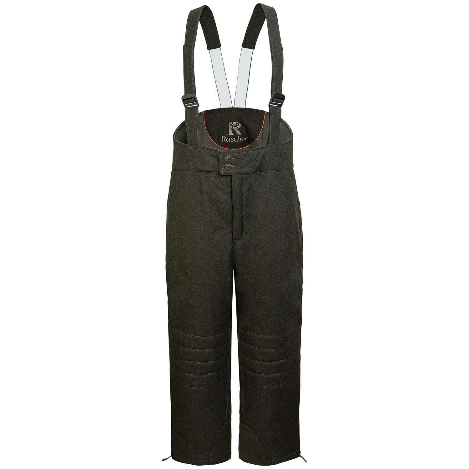 Rascher loden zitbroek Classic-Iso (groen) - Jachtbroeken