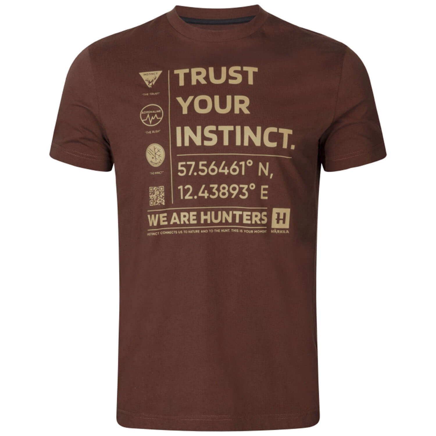  Härkila T-shirt Instinct (Bourgondië) - Jachtshirts
