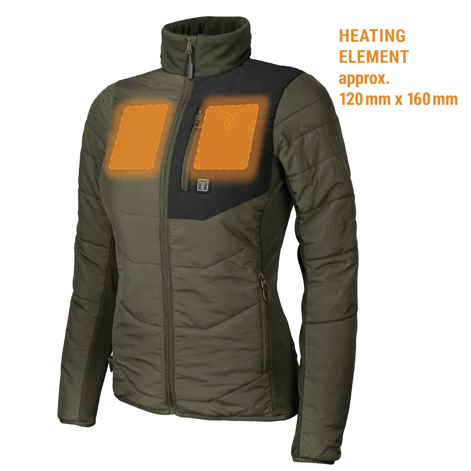  Pirscher Gear Dames verwarmde jas