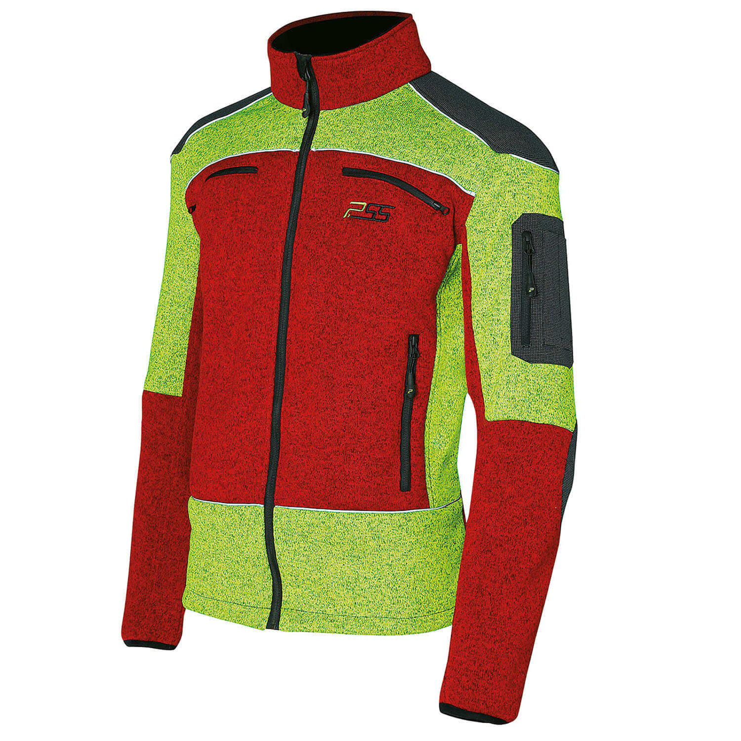  P.SS gebreide jas X-treme Arctic (rood/geel)