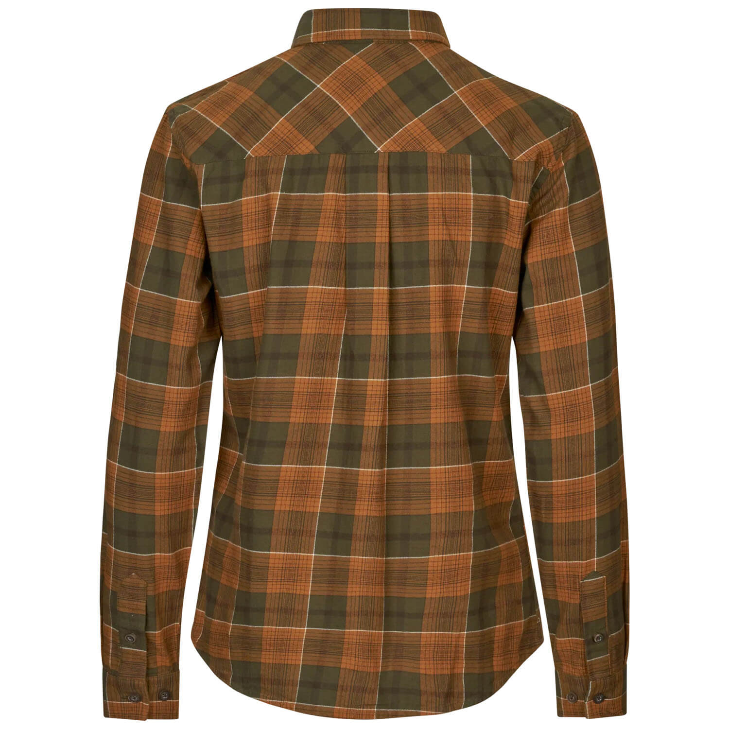  Seeland Damesoverhemd Skye (Grizzlybruin/Terracotta ruit)