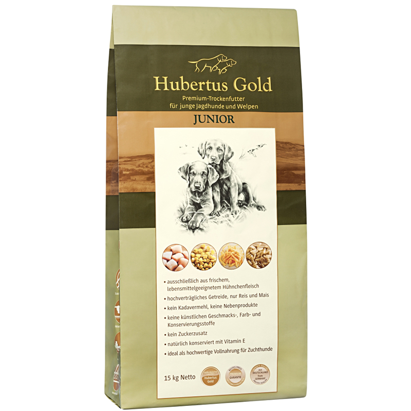  Hubertus Gold Premium droogvoer junior 14kg - Jachthond