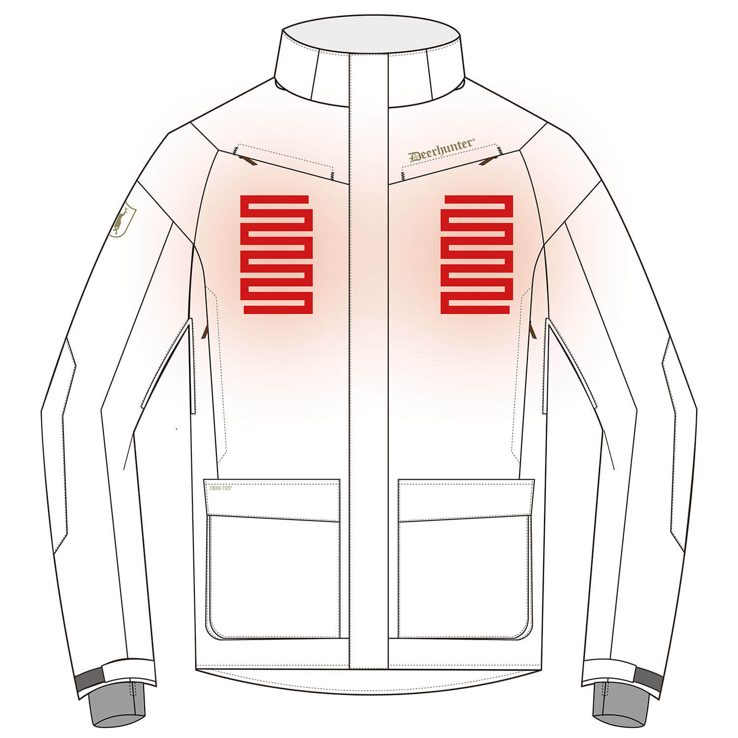  Deerhunter winterjas Warmtespel (Oranje)