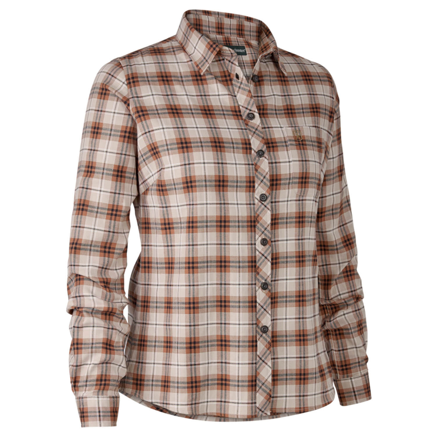  Deerhunter Jachthemd Lady Louisa (Oranje ruit) - Blouses & shirts