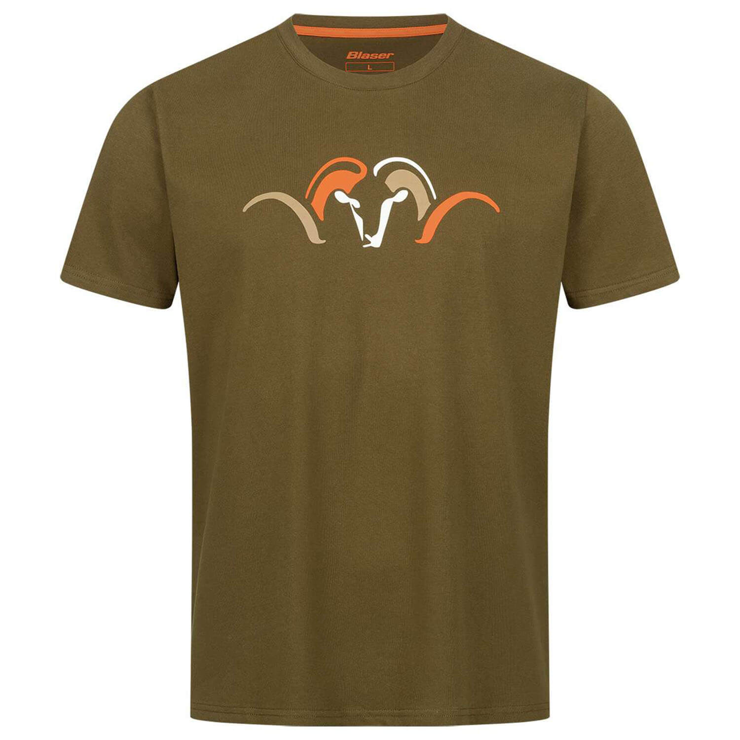  Blaser T-shirt Argali Multi-Color 25 (Donker Olijf) - Jachtshirts
