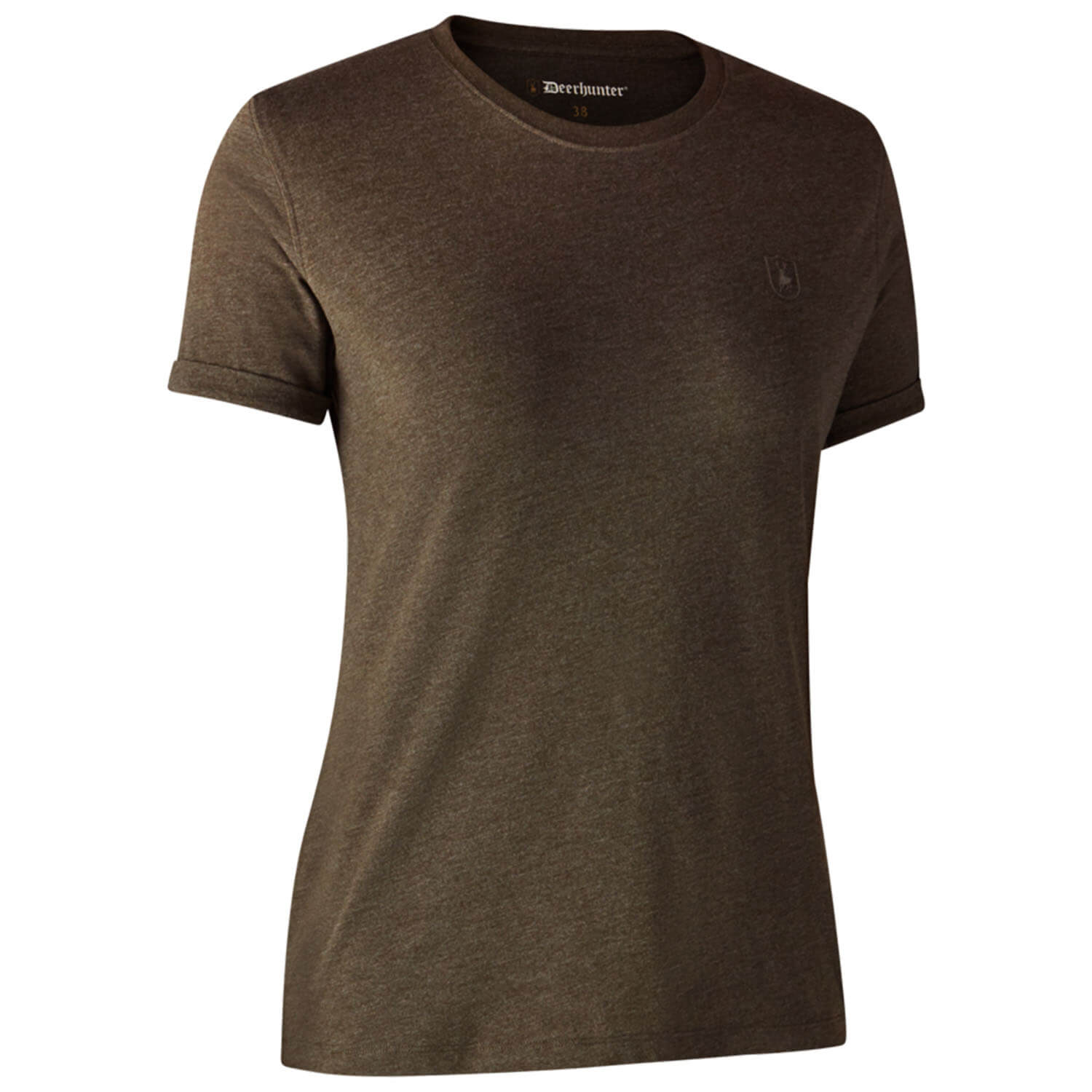  Deerhunter Dames-T-shirt basic 2-pack (bruin/grijs)