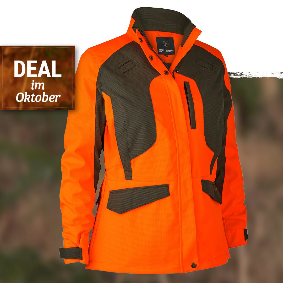  Deerhunter Lady Ann Extreme jas met membraan (oranje) - Jachtjassen