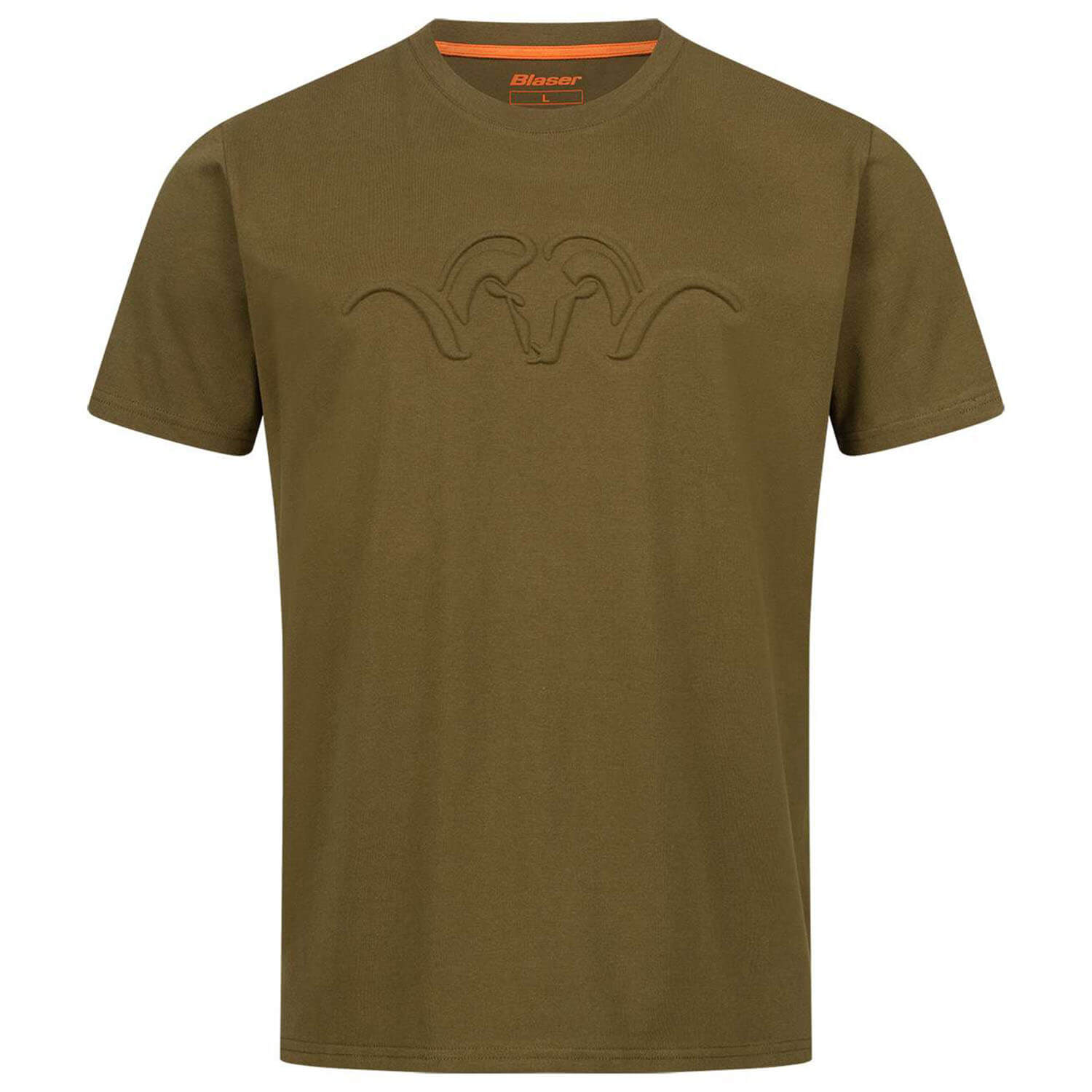 Blaser T-shirt Argali 3D Debossed 25 (Donker Olijf) - Jachtshirts