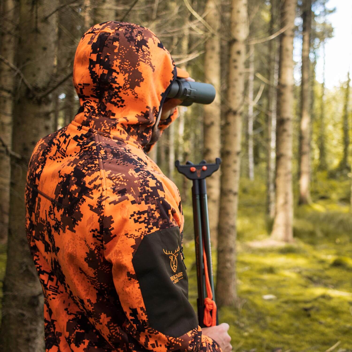 Pirscher Gear Omkeerbare Hoodie Jas (Blaze/Bruin)