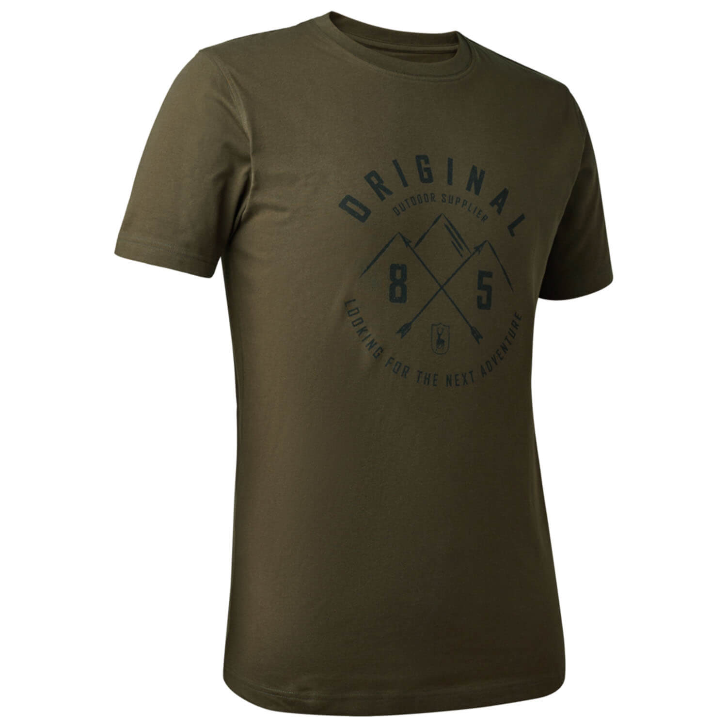  Deerhunter T-shirt Nolan (Diepgroen) - Overhemden & shirts