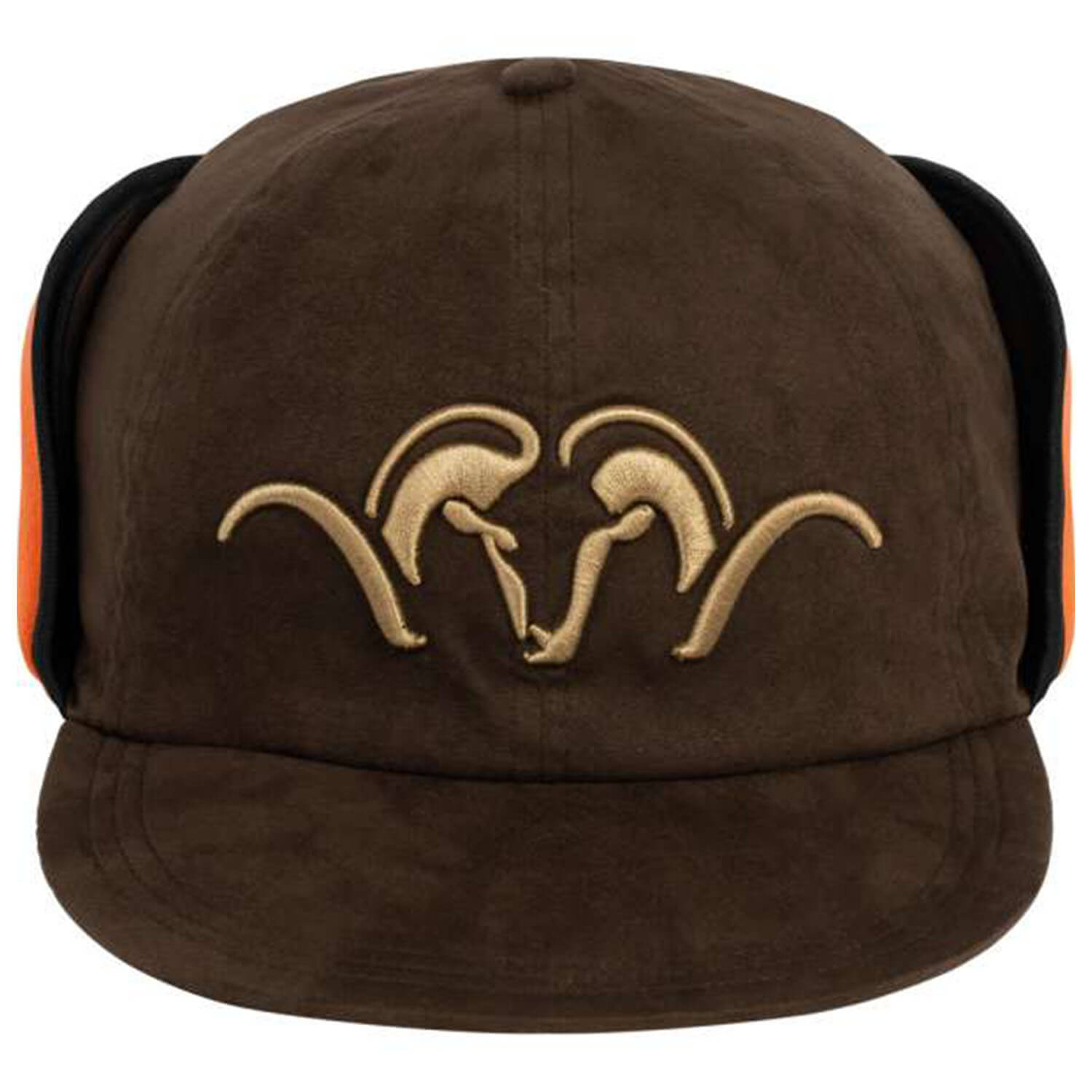  Black Fire Cap Suede Geïsoleerd (Bruin/Blaze Oranje)