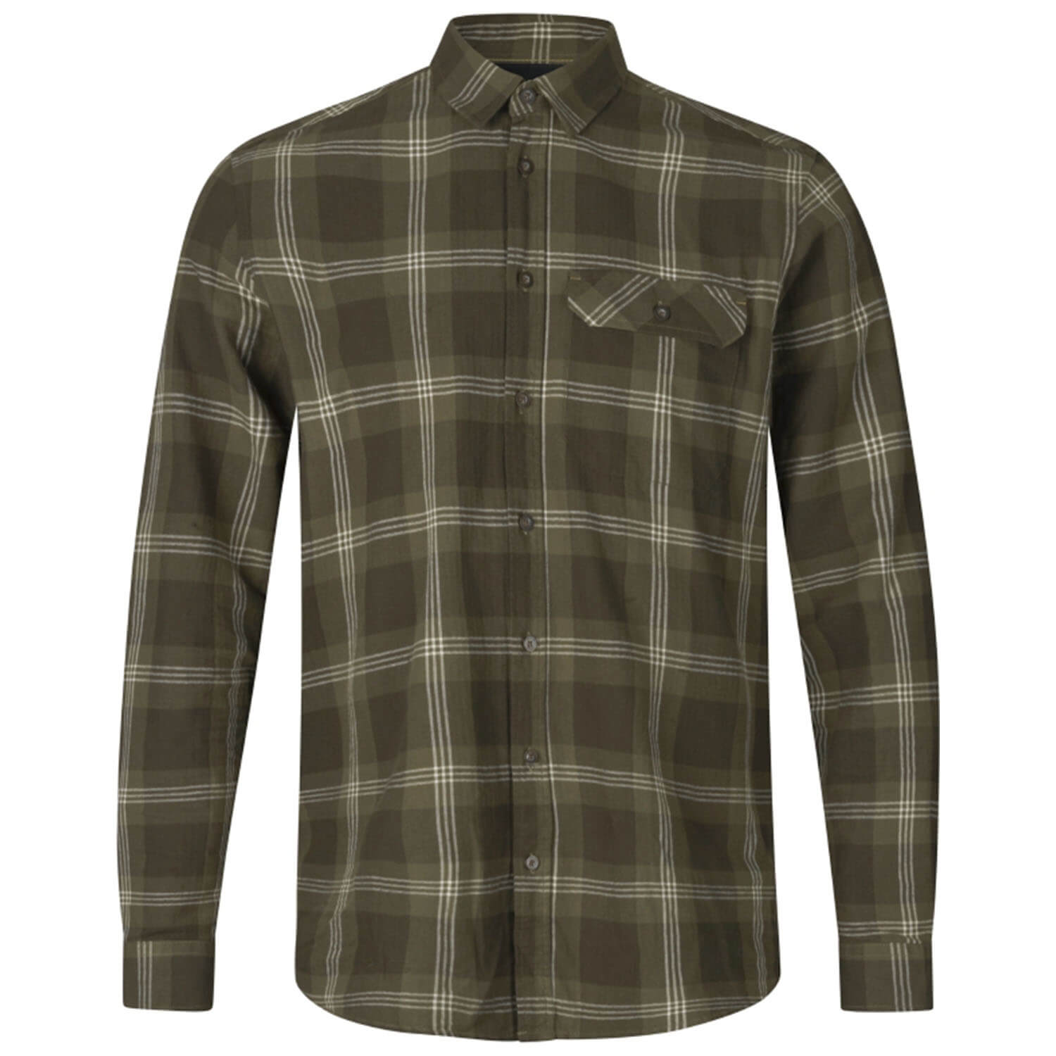  Seeland Jachthemd Highseat (Dennengroen geruit) - Overhemden & shirts