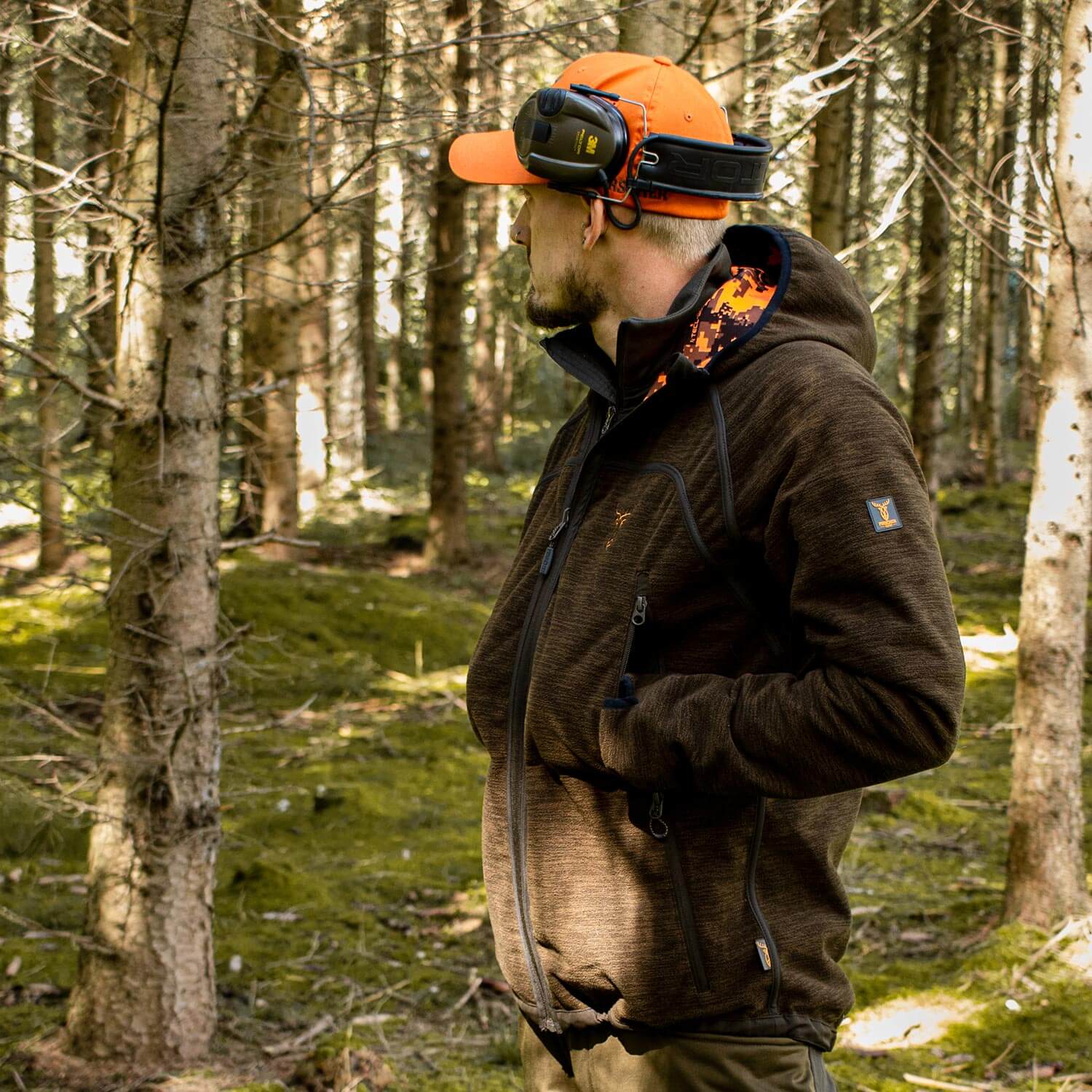 Pirscher Gear Omkeerbare Hoodie Jas (Blaze/Bruin)