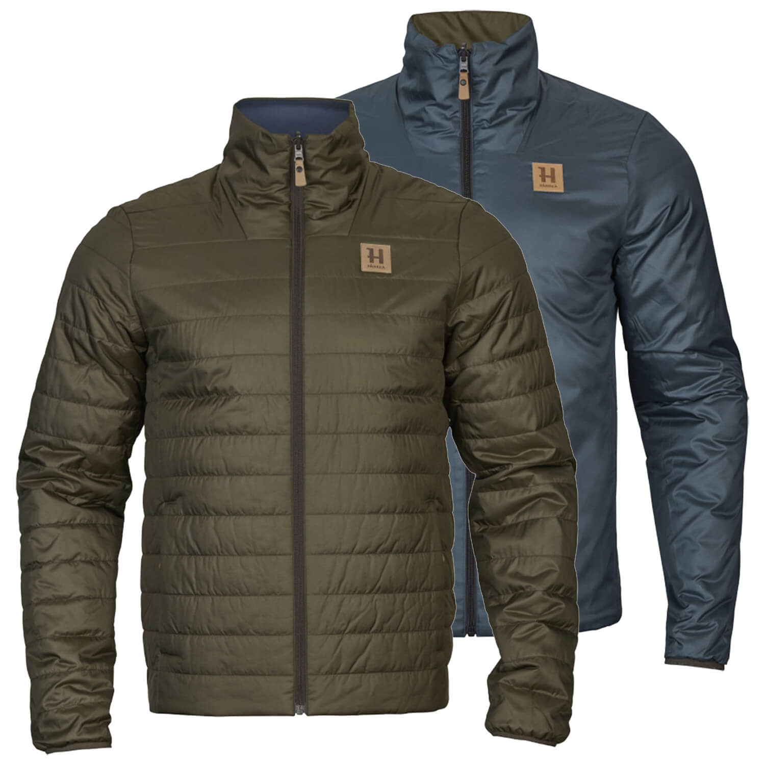  Härkila omkeerbare jas Kalix HSP (Wilgengroen/Zeeblauw) - Jachtjassen