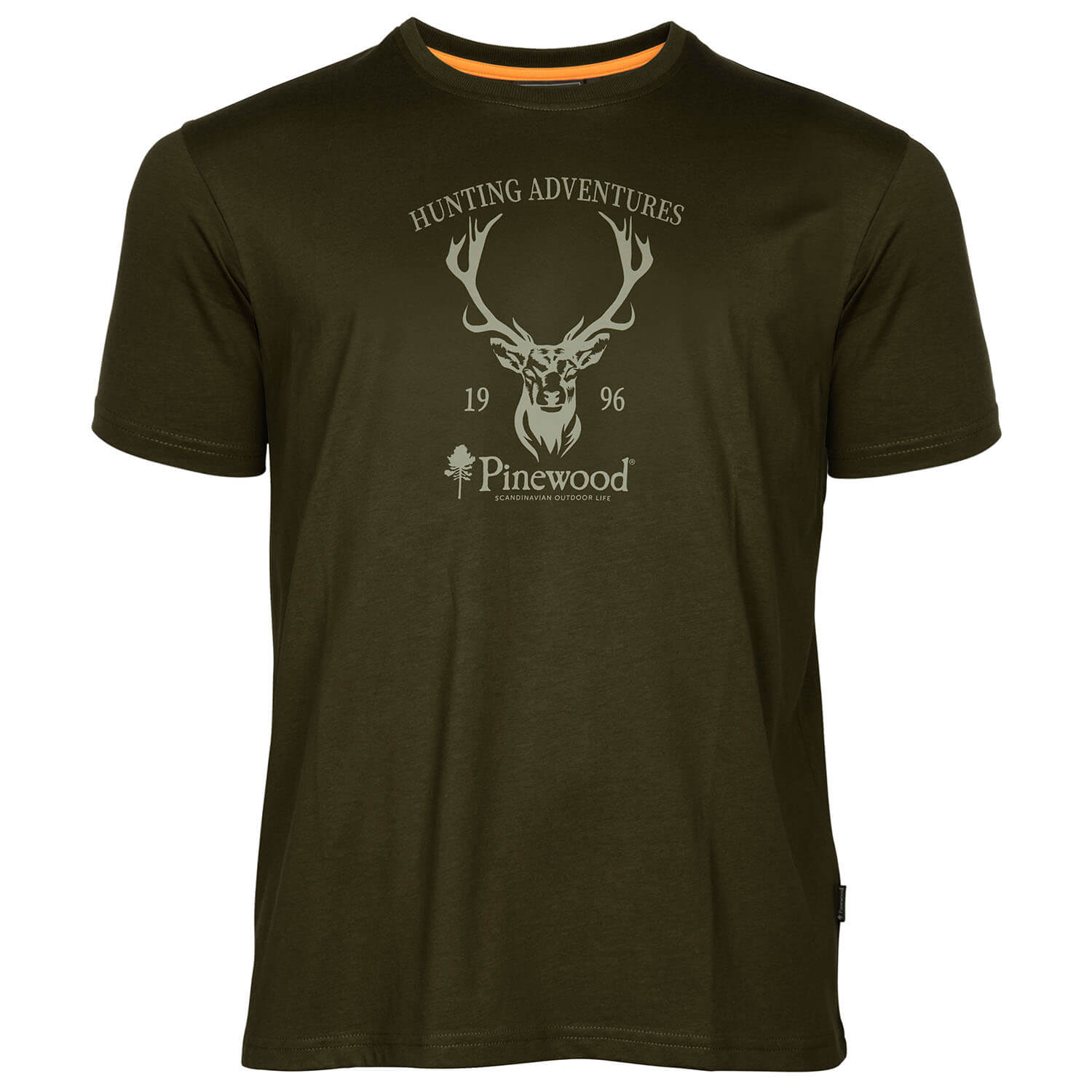 Pinewood T-shirt Red Deer (Groen) - Jachtshirts