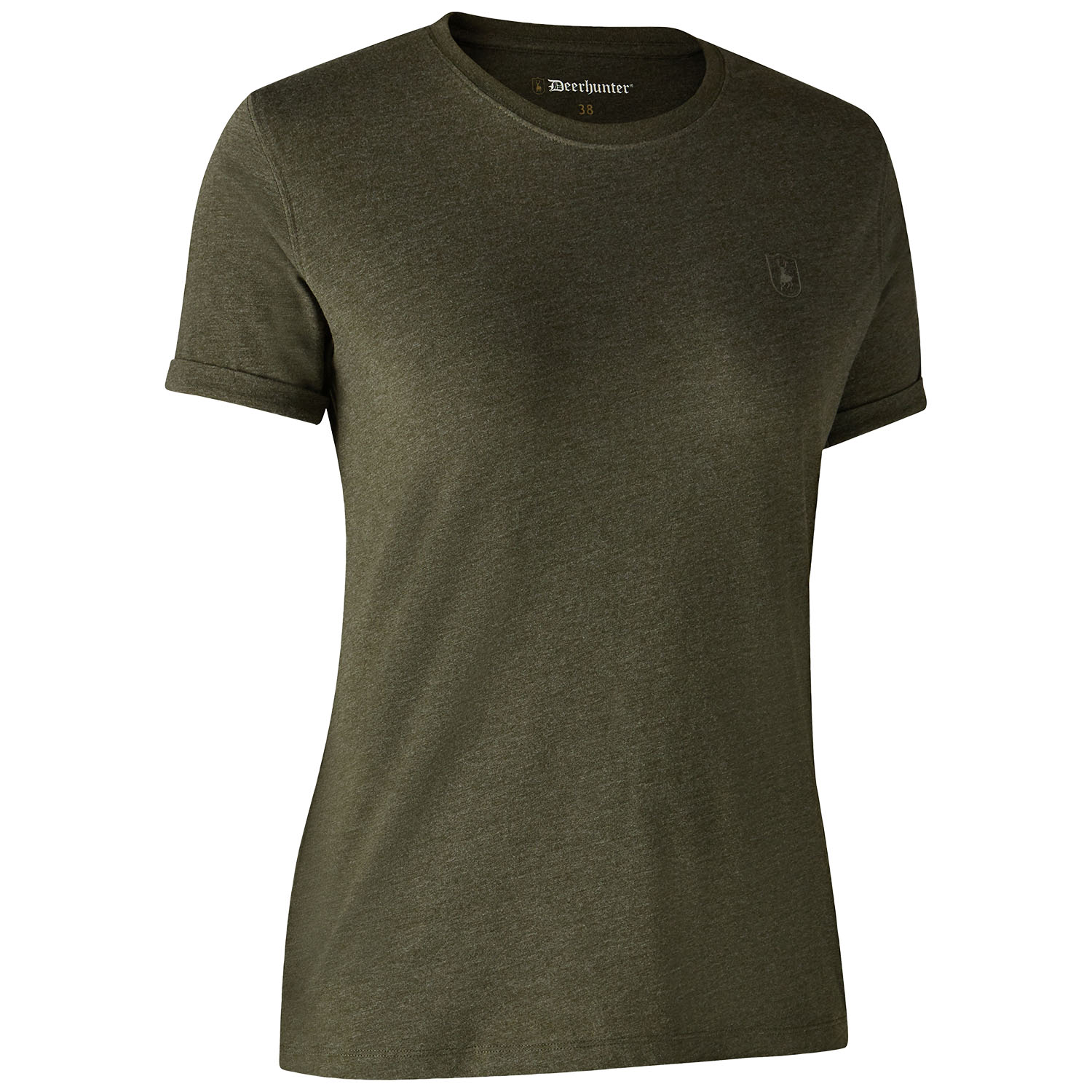 Deerhunter Damen T-Shirt Basic 2er-Pack (Grün/Braun)